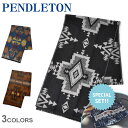 《今だけ！店内全品ポイントアップ》ペンドルトン ジャガード スカーフ マフラー PENDLETON JACQUARD SCARF GR640 ブラック 黒 ストール ブランド ブランケット 総柄 幾何学模様 おしゃれ ブランド 北欧 マルチカラー 防寒