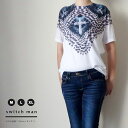 SALE品 【即日発送】おもしろTシャツ ユニセックス 白 ゆったり かっこいい インパクト大のアートTシャツ クロス 十字架 Tシャツ(switchman) STMTSHIRT16 C-DIRECT