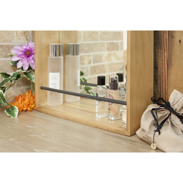 ミラー 鏡 ボックスミラー 卓上ミラー 収納 おしゃれ ドレッサー インテリア シンプル デザイン 北欧 カントリー 洗面台 持ち運び リビング 居間 天然木 木製 ウッディ ナチュラル 化粧ミラー 東谷 一人暮らし かわいい NW-115 [2]