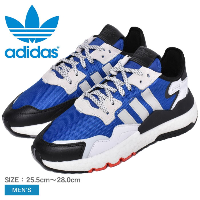 ▼クーポン利用で500円引き▼アディダス オリジナルス スニーカー メンズ ナイトジョガー ADIDAS ORIGINALS NITE JOGGER EH1294 靴 シューズ 通勤 通学 ローカット おしゃれ レトロランニング ブラック 黒 ホワイト 白 ブルー 青