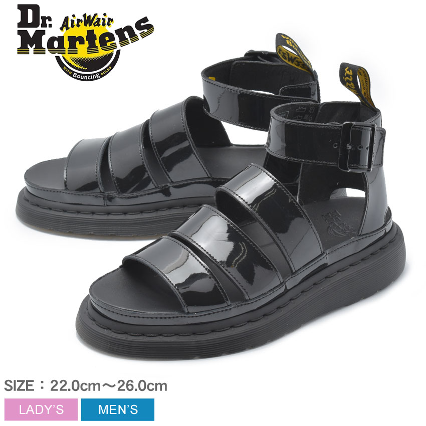 【店内全品P5倍★29日23:59迄】DR．MARTENS ドクターマーチン サンダル ブラック クラリッサ 2 CLARISSA II 24822001 メンズ レディース 靴 シューズ 革靴 本革 レザー ブランド カジュアル 定番 サンダル 黒