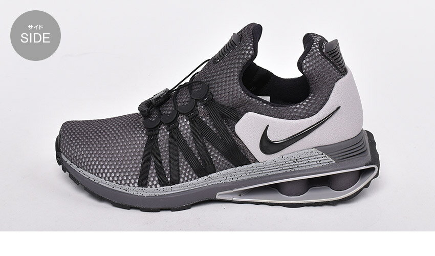 ナイキ スニーカー メンズ ショックス グラビティ NIKE SHOX GRAVITY AR1999 ローカット ソックススニーカー スポーツ ランニング ジョギング トレーニング ストリート モード モノトーン フィット感 ブラック 黒 グレー 灰