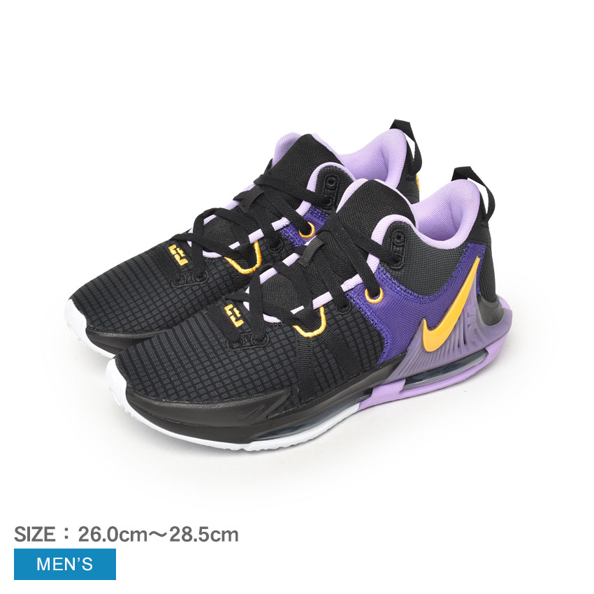 【店内全品P5倍★14日23:59迄】ナイキ バスケットシューズ メンズ レブロン ウィットネス VII NIKE LeBron Witness VII DM1123 バスケットボール バスケ バスケットシューズ バッシュ Los Angeles Lakers ロサンゼルス レイカーズ LeBron James レブロン ジェームズ