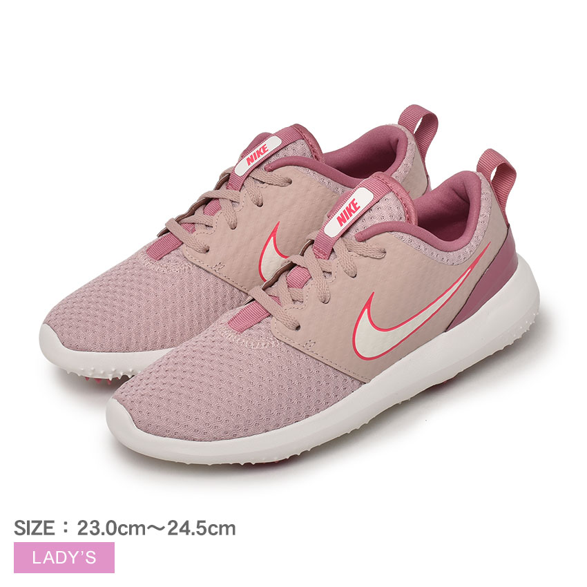 ナイキ ゴルフシューズ レディース スパイクレス ローシ G NIKE ROSHE G CD6066 靴 シューズ ゴルフ スポーツ ブランド 運動 ローカット ウィメンズ 女性用 おしゃれ 快適 ピンク ホワイト 白