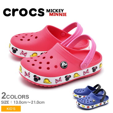 送料無料 CROCS クロックス サンダル 全2色クロックバンド ミッキー ミニー CROCBAND MICKEY MINNIE204993 4GX 204992 6NP キッズ&ジュニア(子供用)