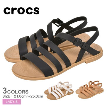 【クーポンでさらに100円引き】クロックス サンダル レディース トゥルム サンダル CROCS TULUM SANDAL 206107 靴 シューズ ブランド 軽量 人気 シンプル カジュアル ビーチ プール アウトドア 海水浴 川 ヒールストラップ ビーチサンダル ブラック 黒 ホワイト 白