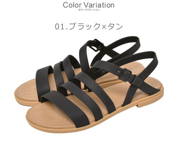 【クーポンでさらに100円引き】クロックス サンダル レディース トゥルム サンダル CROCS TULUM SANDAL 206107 靴 シューズ ブランド 軽量 人気 シンプル カジュアル ビーチ プール アウトドア 海水浴 川 ヒールストラップ ビーチサンダル ブラック 黒 ホワイト 白