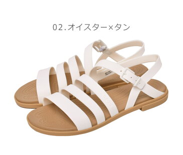 【クーポンでさらに100円引き】クロックス サンダル レディース トゥルム サンダル CROCS TULUM SANDAL 206107 靴 シューズ ブランド 軽量 人気 シンプル カジュアル ビーチ プール アウトドア 海水浴 川 ヒールストラップ ビーチサンダル ブラック 黒 ホワイト 白