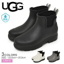 アグ ドロップレット レインブーツ レディース ブラック 黒 ホワイト 白 ブラウン UGG DROPLET 1130831 シューズ 長靴 ショート丈 シンプル ブランド ガーデニング 雨具 保温 防寒 冷え対策 雨具 キレイめ 人気 グレー