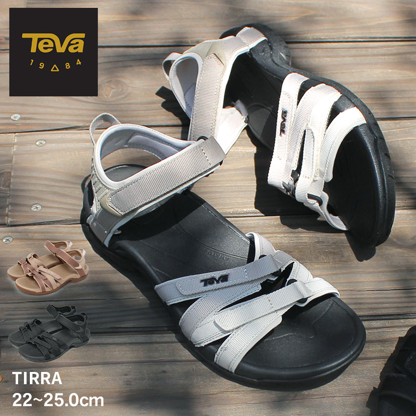 テバ TIRRA サンダル レディース ベージュ ブラック TEVA 4266 テヴァ アウトドア ストラップサンダル ..