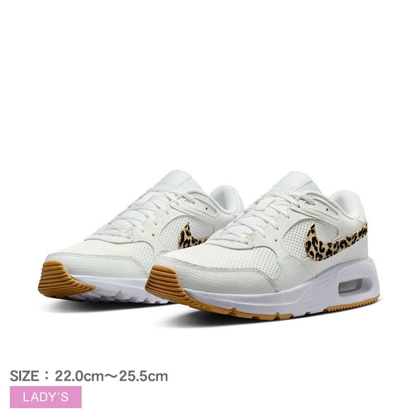 ナイキ エア マックス SC スニーカー レディース ホワイト 白 NIKE AIR MAX SC FZ2649 シューズ 靴 ローカット ブランド シンプル カジュアル スポーティー 人気 おしゃれ エアマックス アニマル レオパード ロゴ アウトドア レジャー 国内正規品のサムネイル