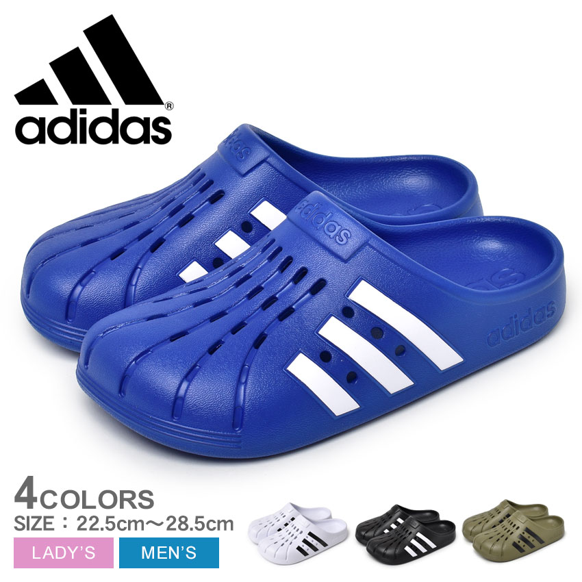 ▼クーポンでさらに50円引き▼アディダス クロッグサンダル メンズ レディース アディレッタ クロッグ U ADIDAS ADILETTE CLOG U LEQ20 靴 シューズ サンダル スリッポンサンダル ブランド シンプル スポーティ レジャー ビーチ プール リラックス 軽量 海 ブラック 黒