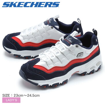 スケッチャーズ スニーカー レディース ホワイト ディライト SKECHERS D’LITES SURE THING 13141 WNVR 白