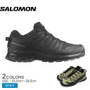 サロモン XA PRO 3D V9 WIDE GORE TEX トレイルランニングシューズ メンズ ブラック 黒 カーキ SALOMON L47277000 L...