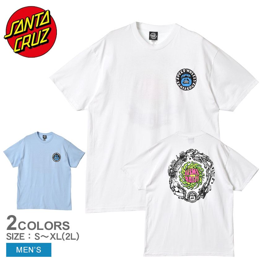 【ゆうパケット配送】 サンタクルーズ 半袖Tシャツ メンズ SB LIFESTYLE S/S REGULAR T-SHIRT SANTACRUZ 44155450 tシャツ トップス 半袖 プリント ロゴ スポーティ ストリート スケボー スケーター 人気 おしゃれ スライムボールズ SLIME BALLS ホワイト 白