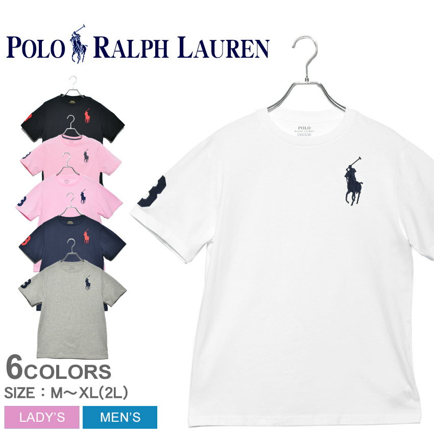 【メール便可】 ポロ ラルフローレン 半袖Tシャツ POLO RALPH LAUREN BIG PONY コットン ジャージー Tシャツ メンズ レディース レッド ピンク BIG PONY COTTON JERSEY TEE 323-770177 tシャツ トップス 半袖 スポーツ 人気 おしゃれ ビッグポニー