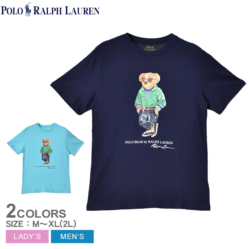 【ゆうパケット配送】 ポロ ラルフローレン 半袖Tシャツ メンズ レディース ビーチベア グラフィック Tシャツ POLO RALPH LAUREN BEACH BEAR GRAPH TEE 323-865681 トップス 半袖 ポロベア ブランド クルーネック プリント ボーイズモデル かわいい カジュアル