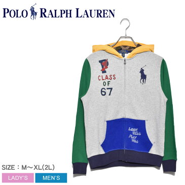 【50周年記念セール開催中!】POLO RALPH LAUREN ポロ ラルフローレン パーカー グレー ビッグポニーパーカー 323749991 メンズ レディース ウェア トップス ジャージ シンプル トレーニング スポーツ プリント パーカー 部屋着 羽織 長袖 上着 ポケット