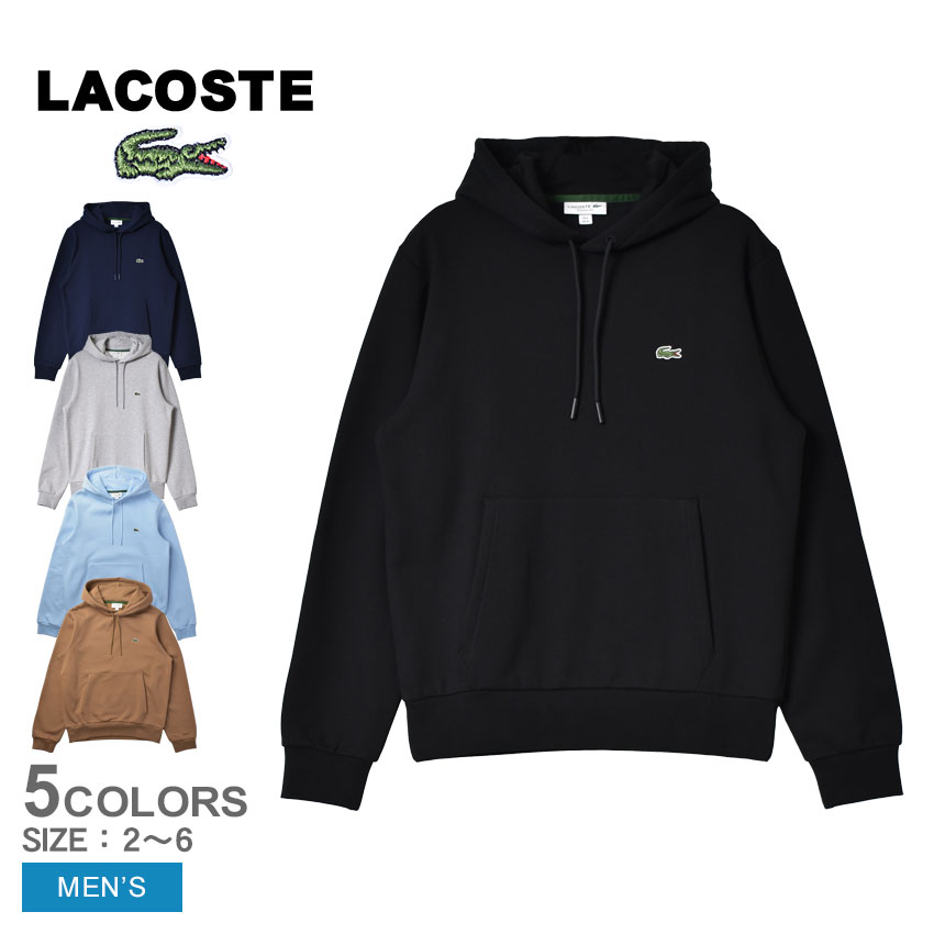 ラコステ パーカー（メンズ） 【店内全品P5倍★14日23:59迄】ラコステ パーカー メンズ HOODED CTN FLEECE LACOSTE SH9623 ウエア トップス スエット スウェット トレーナー フーディ 長袖 ロングスリーブ 裏起毛 定番 人気 ブランド フード プルオーバー ワンポイント ロゴ 刺繍 ワニ 男性用