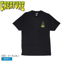  クリーチャー スケートボード LOGO FLAME S/S REG TEE 半袖Tシャツ メンズ ブラック 黒 CREATURE SKATEBOARDS 44155719 SANTACRUZ サンタクルーズ トップス ブランド 半袖 プリント ロゴ カジュアル ストリート スケボー スケートボード