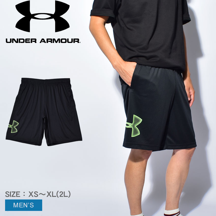 【ゆうパケット配送】 アンダーアーマー ハーフパンツ メンズ UA TECH GRAPHIC SHORT UNDER ARMOUR 1306443 パンツ ボトムス パンツ 半ズボン スポーツ トレーニング ランニング ジョギング フィットネス ジム 運動 人気 速乾 グリーン ブラック 黒