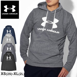 アンダーアーマー フーディー メンズ スポーツスタイル テリー ロゴ フーディー UNDER ARMOUR SPORTSTYLE TERRY LOGO HOODIE 1348520 トップス パーカー アパレル ウェア スポーツ トレーニング 運動 速乾 シンプル カジュアル ポケット