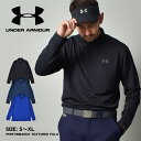 アンダーアーマー 長袖ポロシャツ メンズ パフォーマンス テクスチャード ロングスリーブ ポロ UNDER ARMOUR PERFORMANCE TEXTURED LONG SLEEVE POLO 1361610 トップス 長袖 スポーツ ゴルフ ゴルフウェア トレーニング ジム ストレッチ