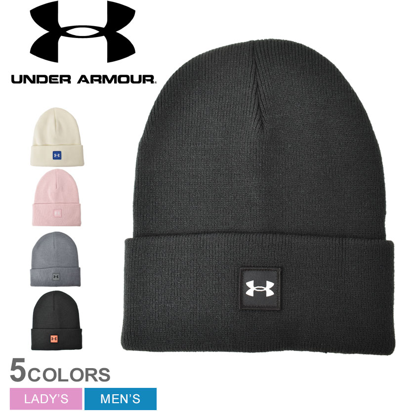 【ゆうパケット配送】 アンダーアーマー 帽子 メンズ レディース ハーフタイム カフ ビーニー UNDERARMOUR HALFTIME CUFF BEANIE 1373155 ニット帽 ビーニー ニットワッチ ストリート 吸汗速乾 タウンユース ロゴ