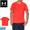 【店内全品P5倍★7日23:59迄】【ゆうパケット配送】 アンダーアーマー トップス メンズ VANISH SEAMLESS RUN S/S UNDER ARMOUR 1361356 ウエア クルーネック ブランド トレーニング ジム ランニング スポーツ ロゴ ストレッチ 半袖 速乾 通気性 コーラル