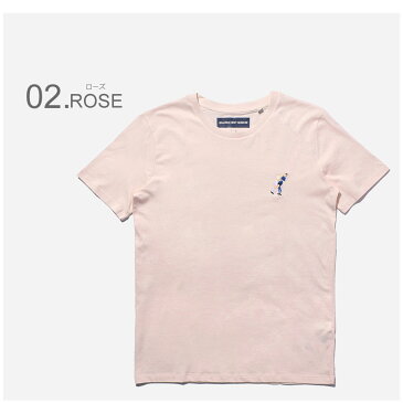 【メール便 送料無料】 QUATRE CENT QUINZE キャトルサンキャーンズ 半袖Tシャツ トゥールナン クー ド ボール TOURNANT COUP DE BOULE メンズ ブランド ストリート シンプル フランス サッカー フットボール ユニーク ジダン 頭突き W杯 試合 風刺画 刺繍 選手 白 青