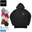 ハフ パーカー メンズ トリプルトライアングル プルオーバーフーディ HUF TRIPLE TRIANGLE PULLOVER HOODIE PF00100 ウェア トップス 長袖 ロングスリーブ フード 裏起毛 カジュアル ストリート シンプル ロゴ プリント ブラック 黒 ブルー