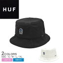 ハフ 帽子 レディース 【ゆうパケット配送】 ハフ SEEING SUN BUCKET HAT 帽子 メンズ レディース ブラック 黒 ホワイト 白 HUF HT00735 ユニセックス バケハ ストリート スケボー スケートボード スケート カジュアル シンプル アウトドア レジャー おしゃれ 男女兼用 刺しゅう 刺繍