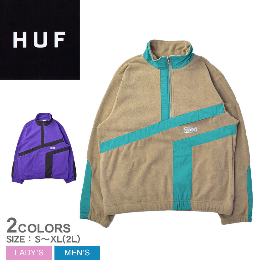 ϥ   ǥ RANGE QUARTER ZIP POLAR FLEECE HUF FL00183 㥱å ϡեå ե꡼ ܥ Ȥ ݲ  ȥɥ ȥ꡼  ɼ ݥåդ å åѡդ ɥ顼  