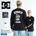 DCシューズ プレイスケートロングスリーブ プルオーバー メンズ ブラック 黒 ホワイト 白 DCSHOECOUSA DC 25 PLAY SKATE LS D...