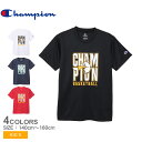 【ネコポス配送】 チャンピオン ミニ ショートスリーブTシャツ 半袖Tシャツ キッズ ジュニア 子供 ホワイト 白 ブラック 黒 CHAMPION CK-BB3...