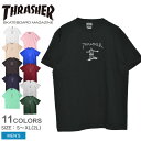  スラッシャー ゴンズ アート 半袖Tシャツ 半袖Tシャツ メンズ ホワイト 白 ブラック 黒 ネイビー 紺 THRASHER GONZ ART S/S TH8128 トップス ロゴ ストリート スケーター ブランド プリント 運動 スポーツ カジュアル アウトドア ウェア