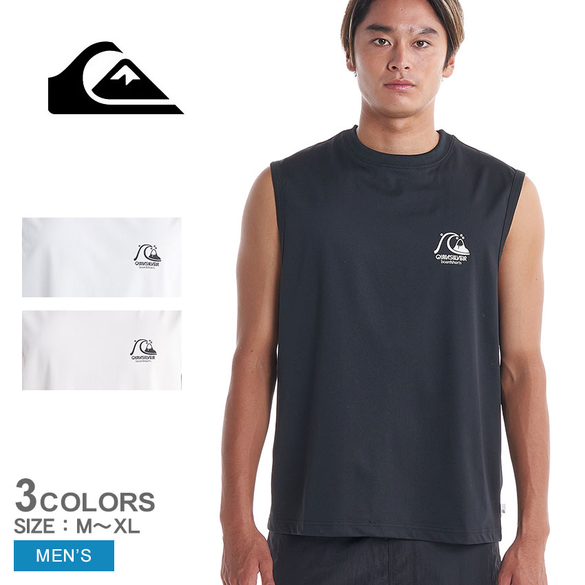 【ネコポス配送】クイックシルバー OG LOGO TANK タンクトップ メンズ ホワイト 白 ピンク ブラック 黒 QUIKSILVER QLY232010 サーフ サーフィン ビーチ 海 カジュアル ブランド ロゴ 袖なし トップス 夏 国内正規品