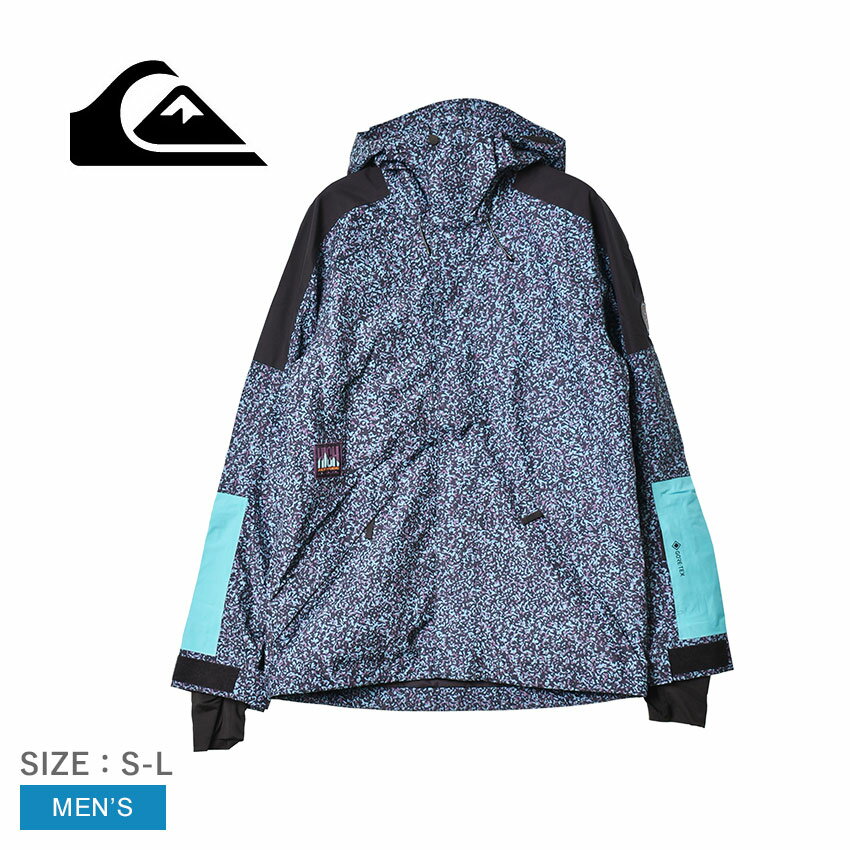 【店内全品P2倍★25日23:59迄】クイックシルバー ジャケット メンズ HIGH ALTITUDE GORE-TEX JK QUIKSILVER EQYTJ03381 アウター ジャケット スノボ スノーボード スキーウェア スキージャケット スノーボードウェア フード 防水 ブルー 青