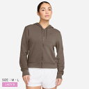 ナイキ ナイキ ウィメンズ ワン DF フルジップ L/S フーディ LBR ジャケット レディース ブラウン 茶 ブラック 黒 NIKE FB5199 ウエア...