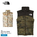 ザ ノースフェイス ノベルティーヌプシベスト ダウンベスト メンズ ブラック 黒 ベージュ マルチカラー THE NORTH FACE Nuptse Hoodie ND92339 ノースフェース アウター ウェア シンプル カジュアル アウトドア キャンプ レジャー ロゴ