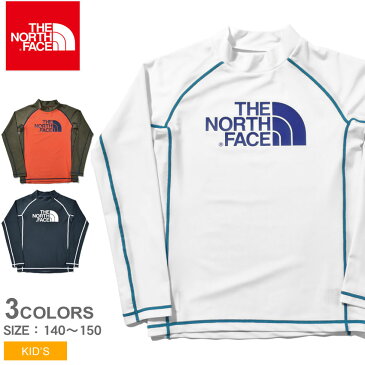 【メール便可】 THE NORTH FACE ザ ノースフェイス 長袖Tシャツ ロングスリーブ サンシェード プルオーバー L／S SUNSHADE PULLOVER NTJ11941 キッズ ジュニア 子供 ノースフェース Tシャツ ロゴ ラッシュガード プール ウォータースポーツ 水辺 海 川 長袖