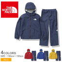 ザ ノースフェイス レインウェア キッズ ジュニア 子供 レインテックス ユリイカ THE NORTH FACE RAINTEX EUREKA NPJ12112 セットアップ ジャケット アウター 上着 パンツ 上下セット 防水 雨 羽織 カジュアル アウトドア 登山 人気