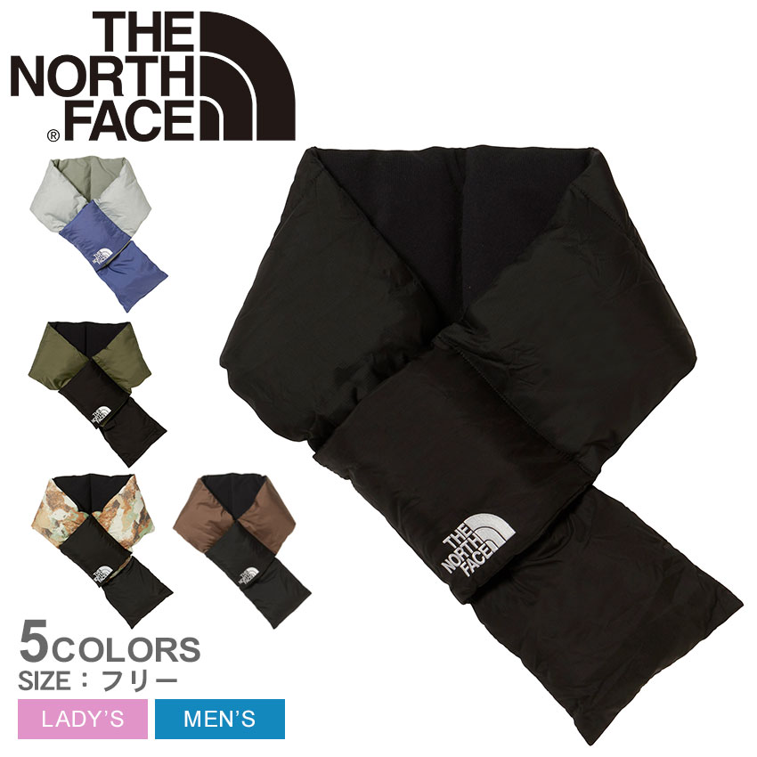 ザ ノースフェイス ヌプシマフラー マフラー メンズ レディース ブラック 黒 グレー カーキ THE NORTH FACE Nuptse Muffler NN72312 シンプル カジュアル アウトドア レジャー トレッキング キャンプ ダウン 保温 防寒 通勤 通学 ブラウン