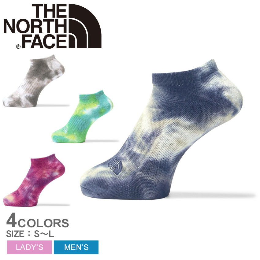 楽天Z-SPORTSザ ノースフェイス タイ ダイ ショート 靴下 メンズ レディース ネイビー 紺 ベージュ THE NORTH FACE TIE DYE SHORT NN82317 ショートソックス くつした くつ下 くるぶし丈 ブランド ノースフェース 抗菌防臭 タイダイ タイダイ柄