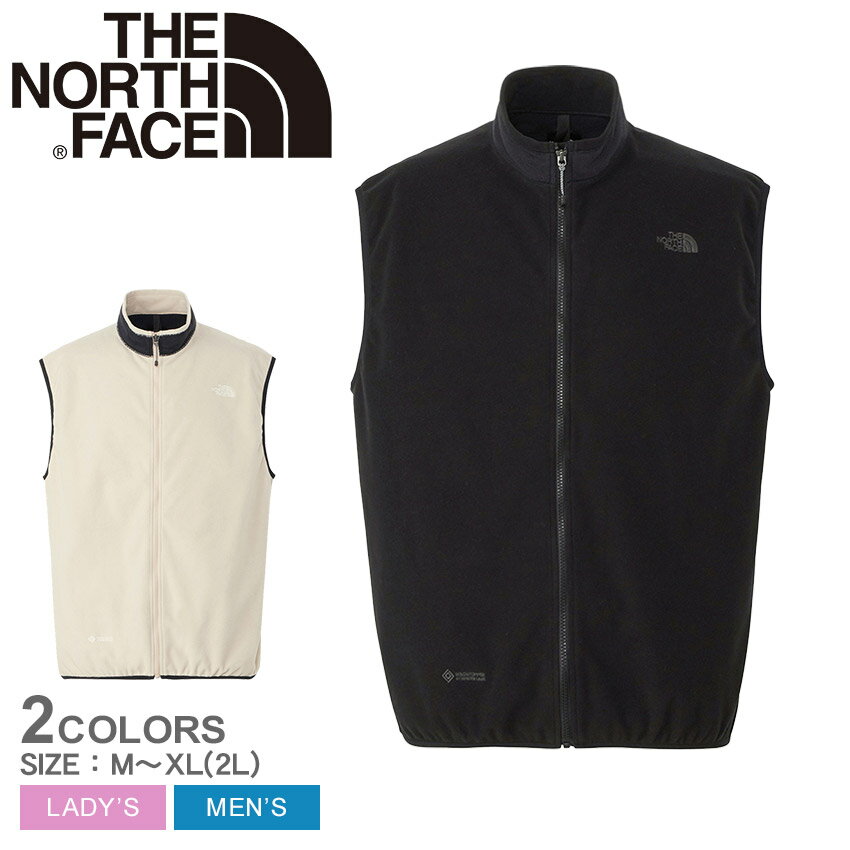 ザ ノースフェイス ウィンドストッパーエンライドベスト ベスト メンズ レディース ホワイト 白 ブラック 黒 THE NORTH FACE NL22460 トップス 羽織 ジップアップ スタンドカラー 防風 フリース リフレクター アウトドア スポーティ