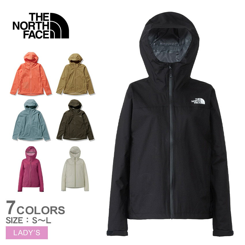 ザ・ノース・フェイス ベンチャージャケット レインジャケット レディース ブラック 黒 ピンク THE NORTH FACE Venture Jacket NPW12306 アウター ジャケット アウトドアジャケット シェル 上着 羽織 防水 防水透湿 防寒 長袖 国内正規品