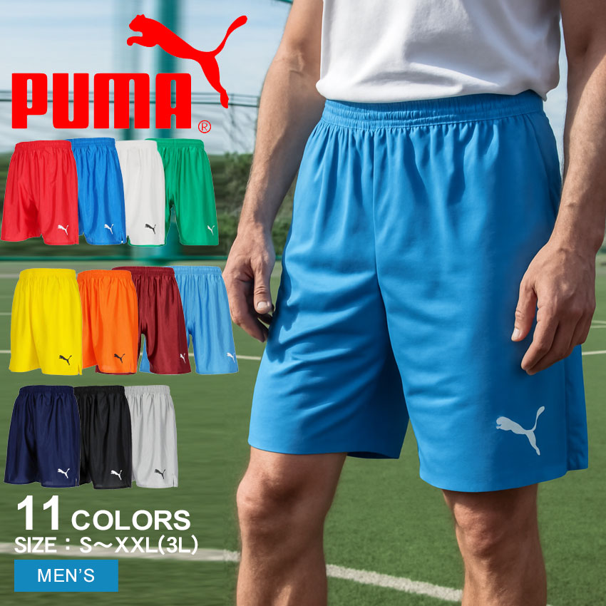 プーマ リーガ ショーツ コア ショートパンツ メンズ グレー ブラック 黒 PUMA MENS TEAMLIGA SHORTS 729969 ウエア ハーフパ...