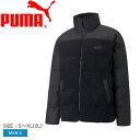 【店内全品P2倍★30日23:59迄】プーマ アウター メンズ シェルパ パッファー 中綿 ジャケット PUMA 672431 ジャケット 防寒 上着 羽織 ボア 中綿 フルジップ カジュアル アウトドア キャンプ レジャー ロゴ ブランド ブラック 黒