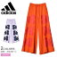 【店内全品P2倍★20日23:59迄】アディダス ボトムス レディース マリメッコ ワイドレッグパンツ ADIDAS LA384 マリメッコ MARIMEKKO コラボ ウエア フレアパンツ レッグパンツ ズボン ブランド 長ズボン おしゃれ フリース 裏起毛 ゆったり レッド 赤