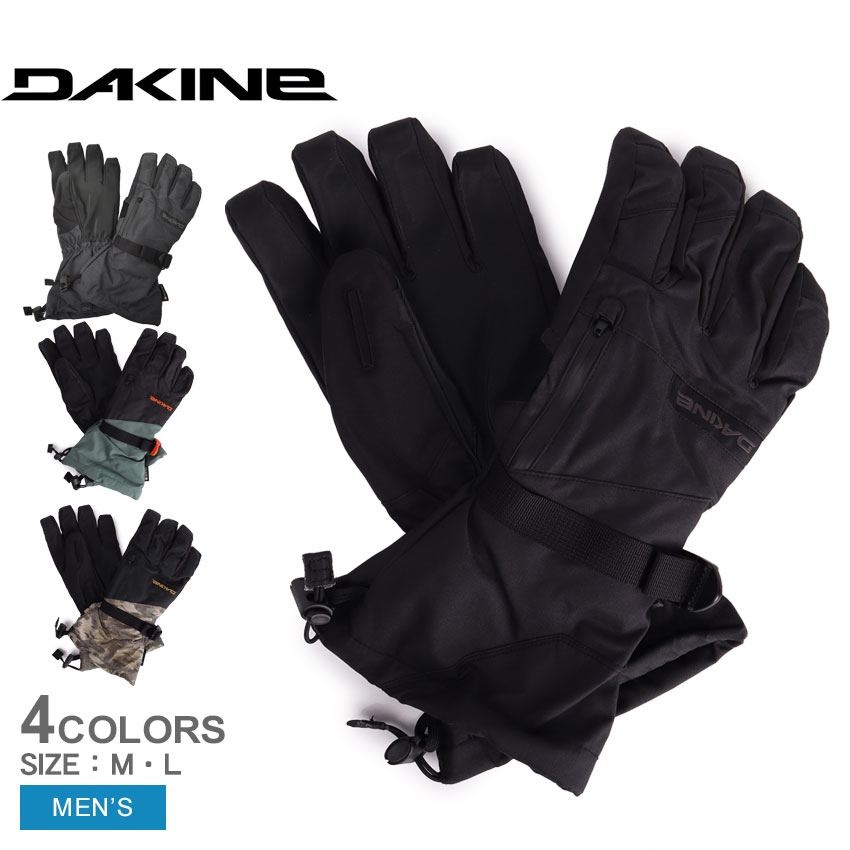 グローブス　手袋（メンズ） ダカイン DK スノーグローブ 手袋 メンズ ブラック 黒 グリーン 緑 DAKINE BD237-718 スノーグローブ 雪 スキー スキーグローブ スノボ スノーボード 運動 防寒 防水 スポーツ スポーティ シンプル ブランド ゴアテックス ロゴ カモフラ